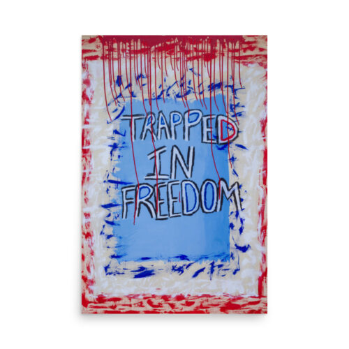 Trapped In Freedom art print for sale by Uzoma Obasi Uzoma Obasi | Abstract Art | Fine Art Prints | Cool Art