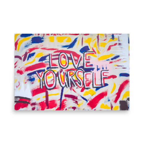 Love Yourself art print for sale by Uzoma Obasi Uzoma Obasi | Abstract Art | Fine Art Prints | Cool Art