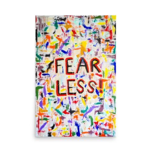 Fear Less art print for sale by Uzoma Obasi Uzoma Obasi | Abstract Art | Fine Art Prints | Cool Art