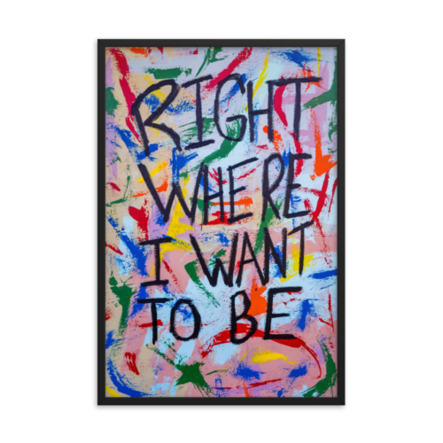 Right Where I Want To Be Framed Art Print by Uzoma Obasi Uzoma Obasi | Abstract Art | Fine Art Prints | Cool Art